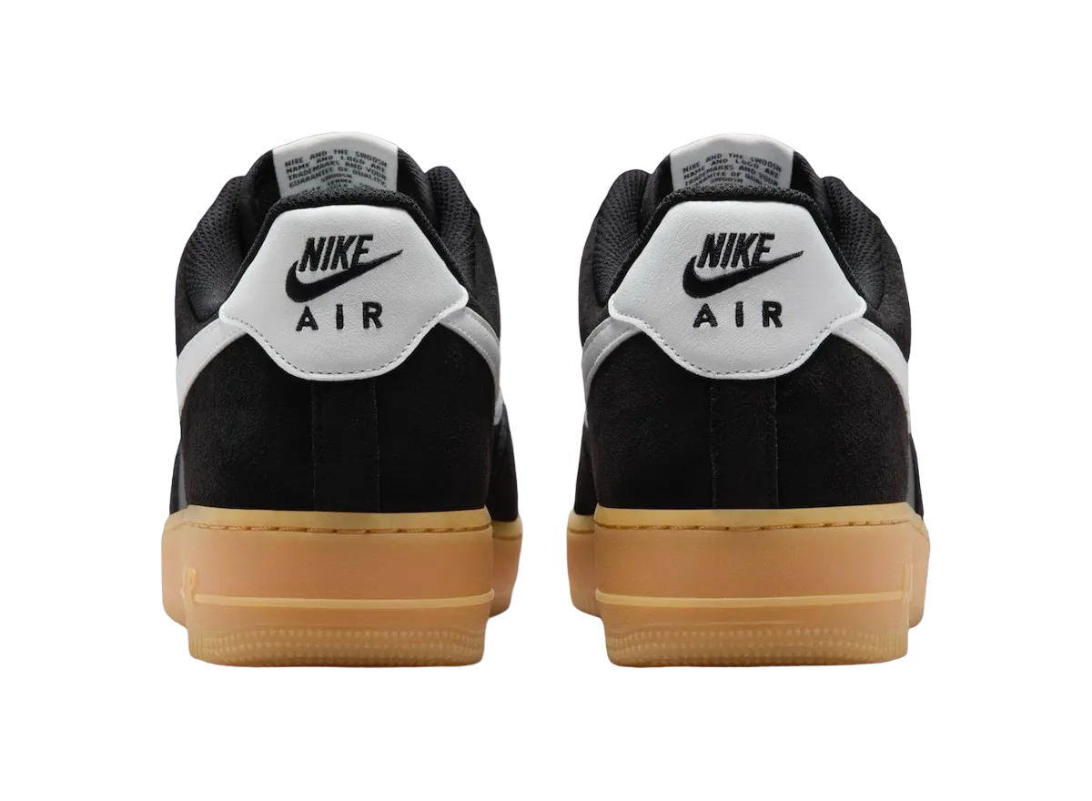 nike air force 1 low black suede gum 3