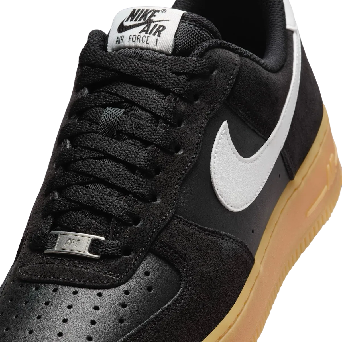 nike air force 1 low black suede gum 5