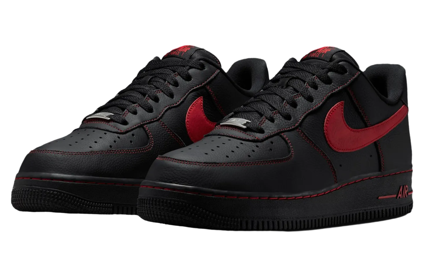 nike air force 1 low black university red 0