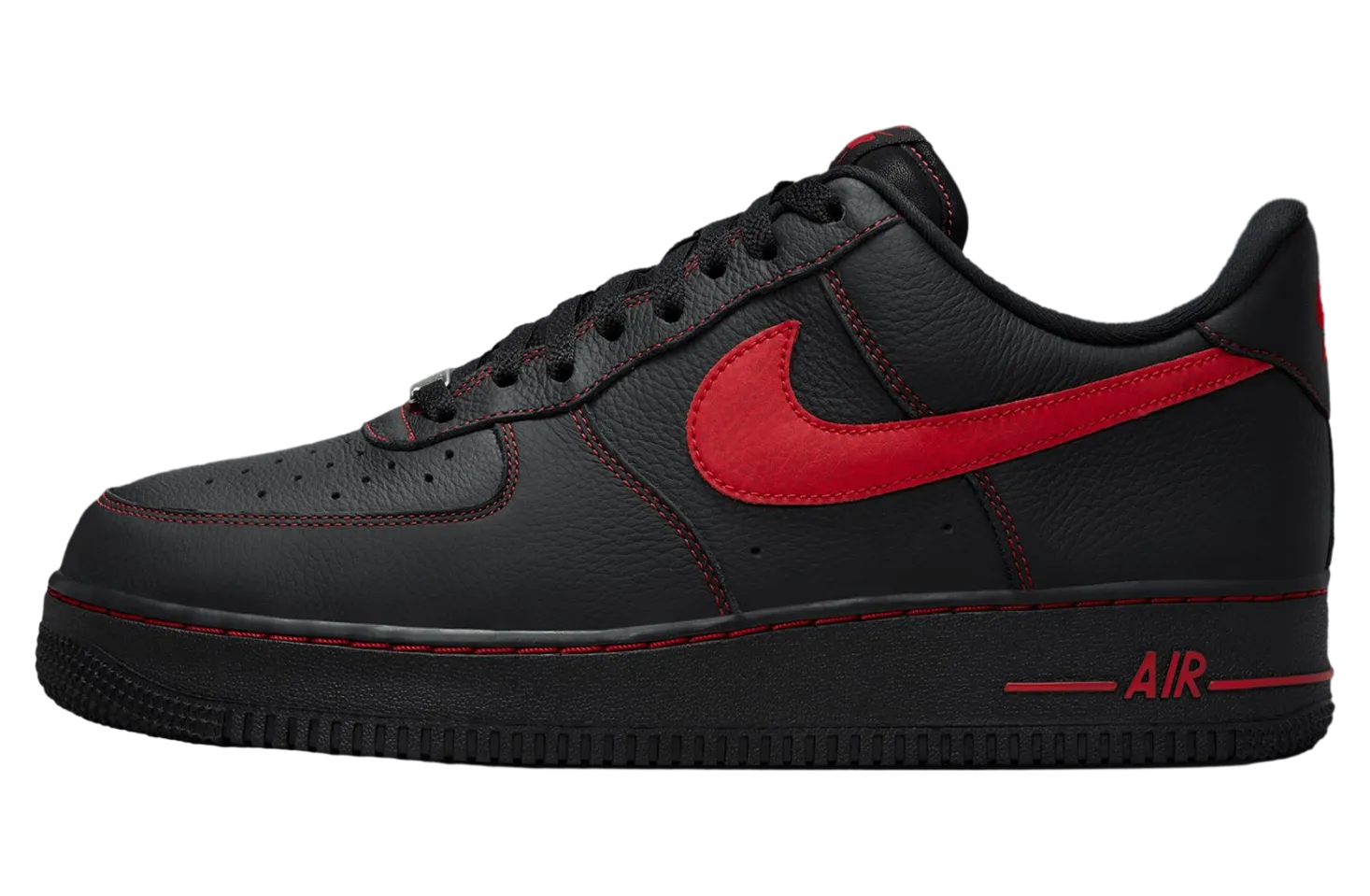 nike air force 1 low black university red 1