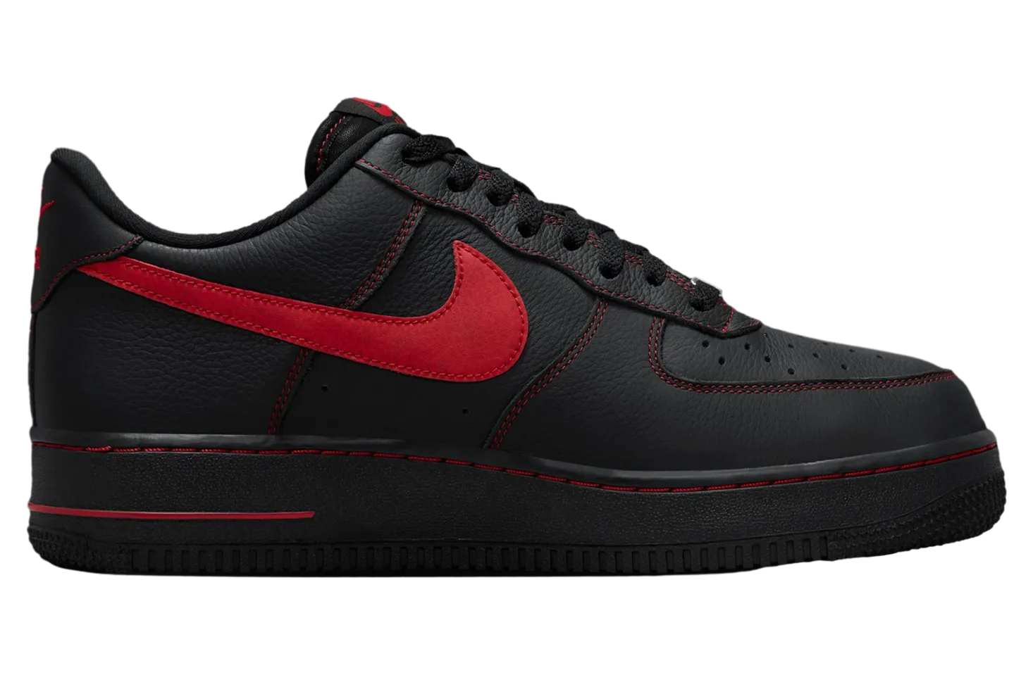 nike air force 1 low black university red 2