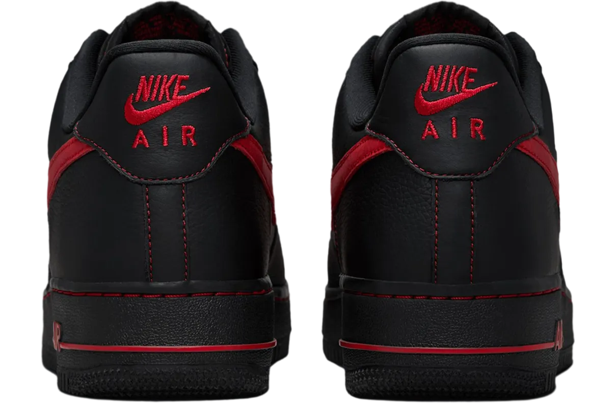 nike air force 1 low black university red 4