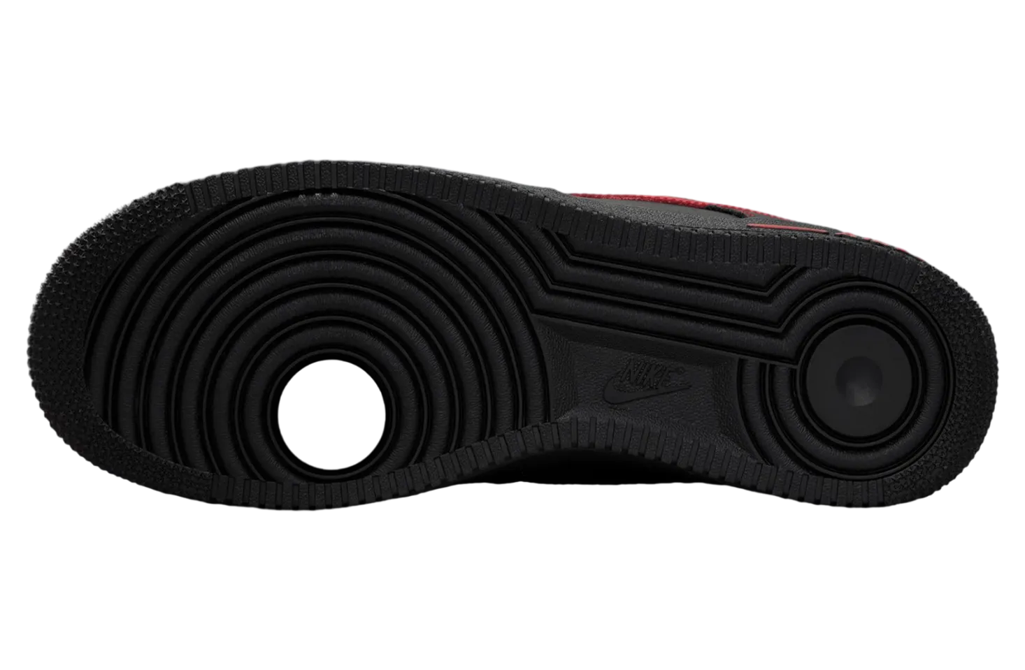 nike air force 1 low black university red 5