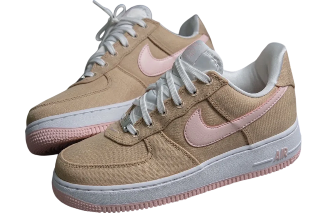 nike air force 1 low canvas linen white