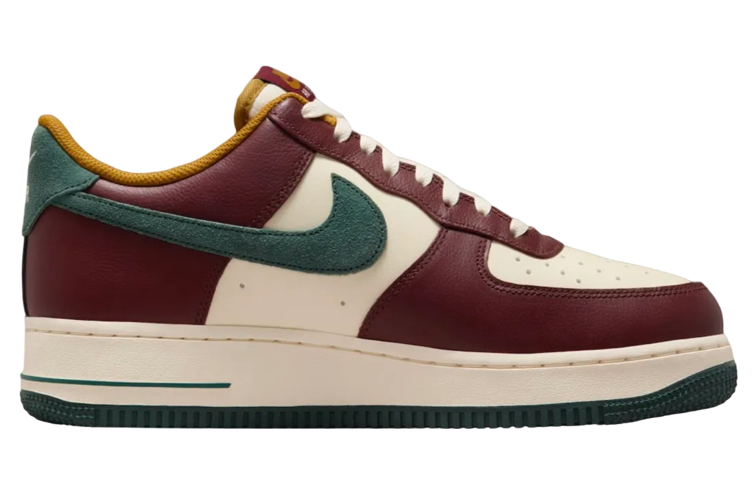 nike air force 1 low dark team red vintage green 1