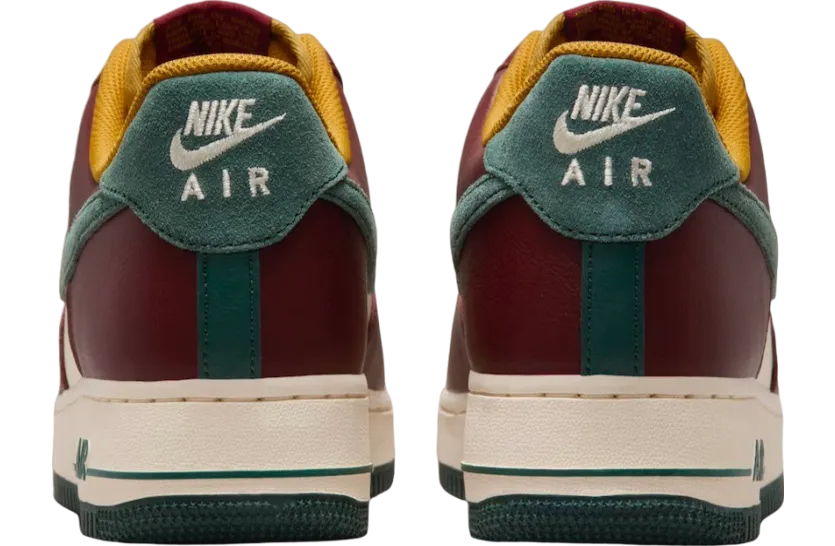 nike air force 1 low dark team red vintage green 3