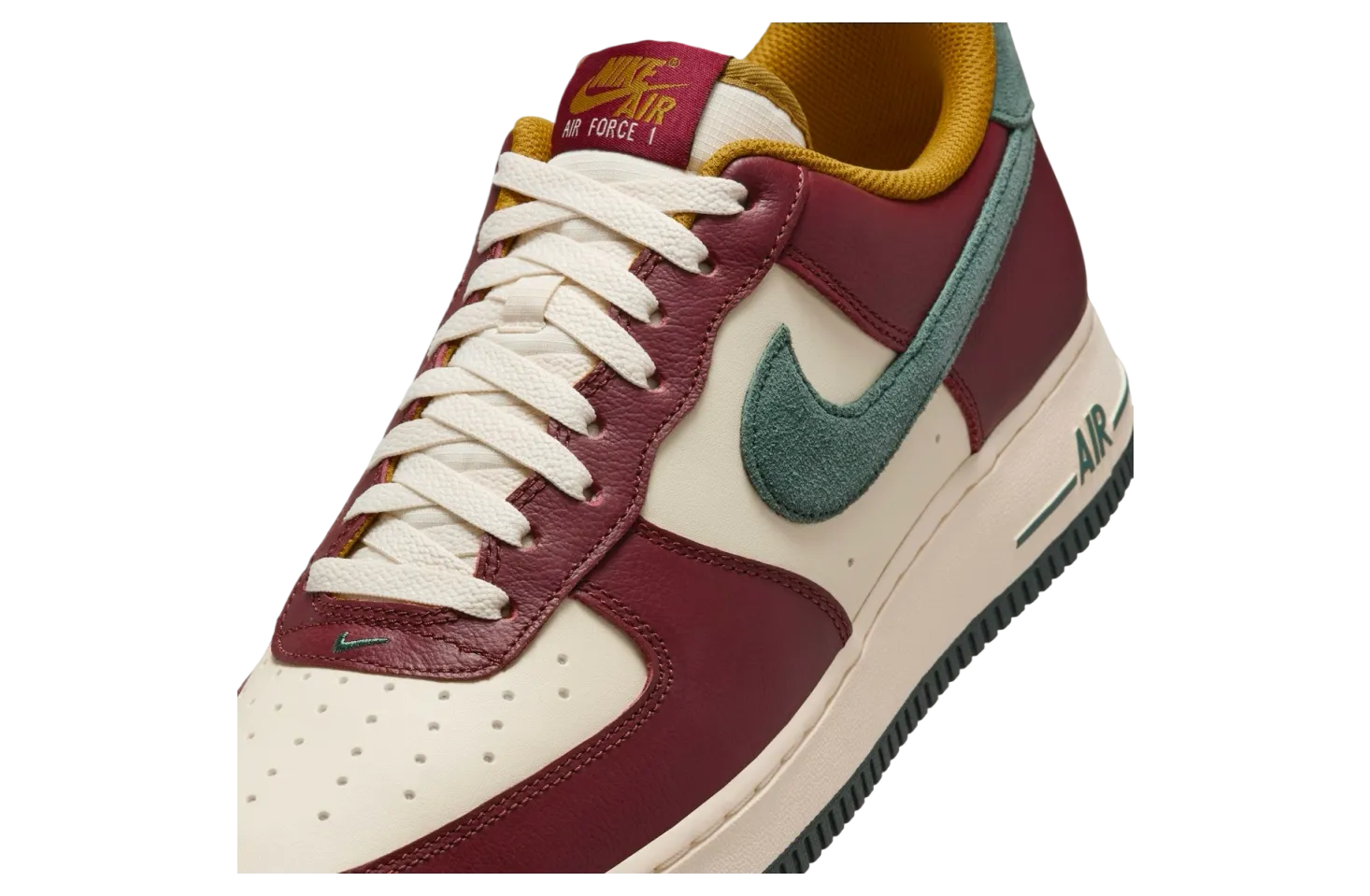 nike air force 1 low dark team red vintage green 5