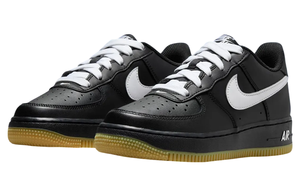 nike air force 1 low gs black medium gum brown 0