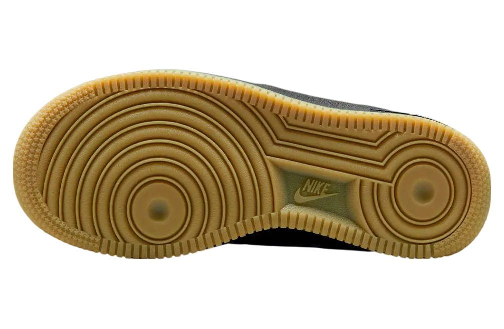 nike air force 1 low gs black medium gum brown 4