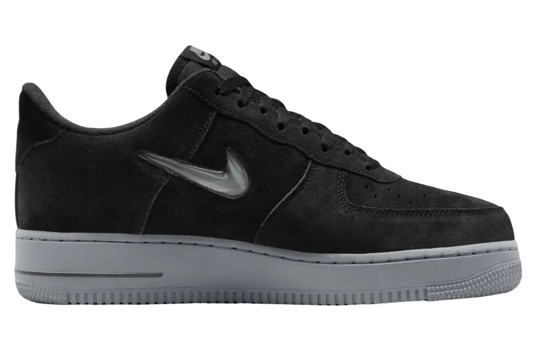 nike air force 1 low jewel black suede 1