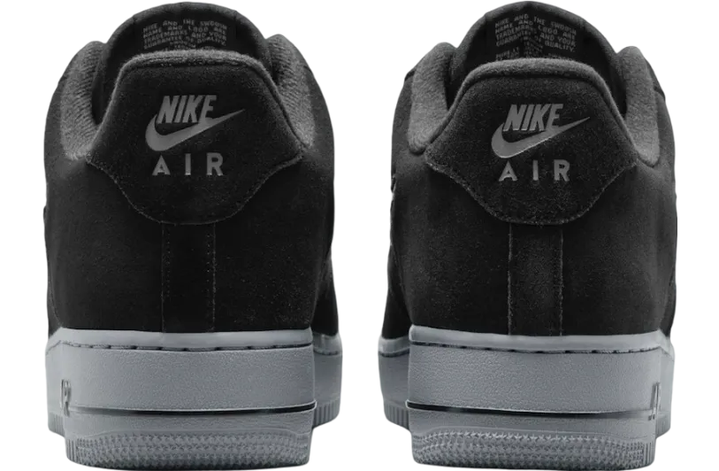 nike air force 1 low jewel black suede 3