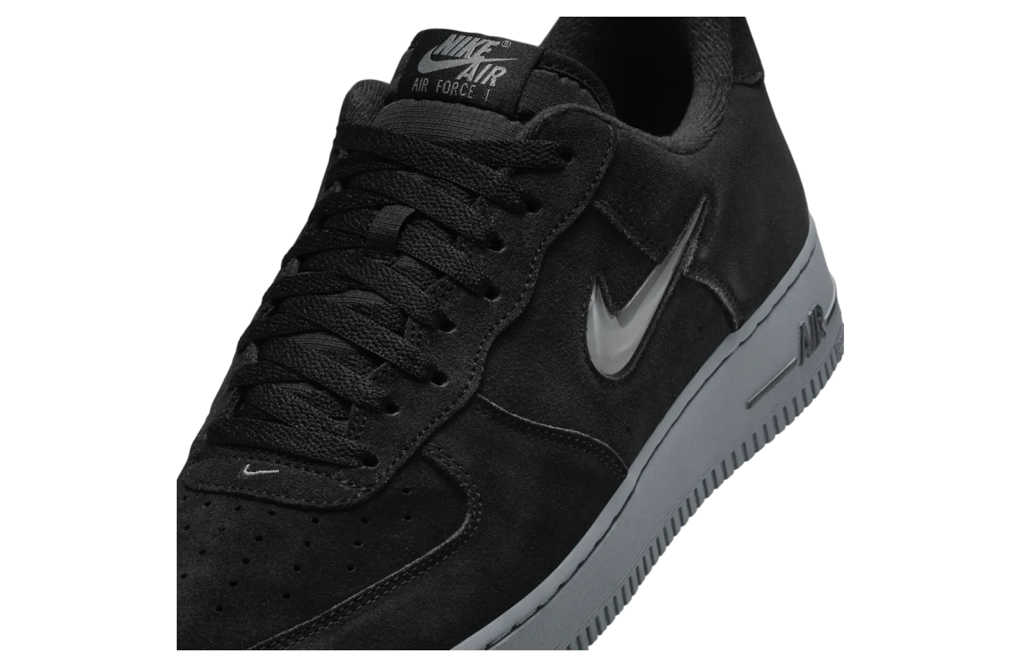 nike air force 1 low jewel black suede 5