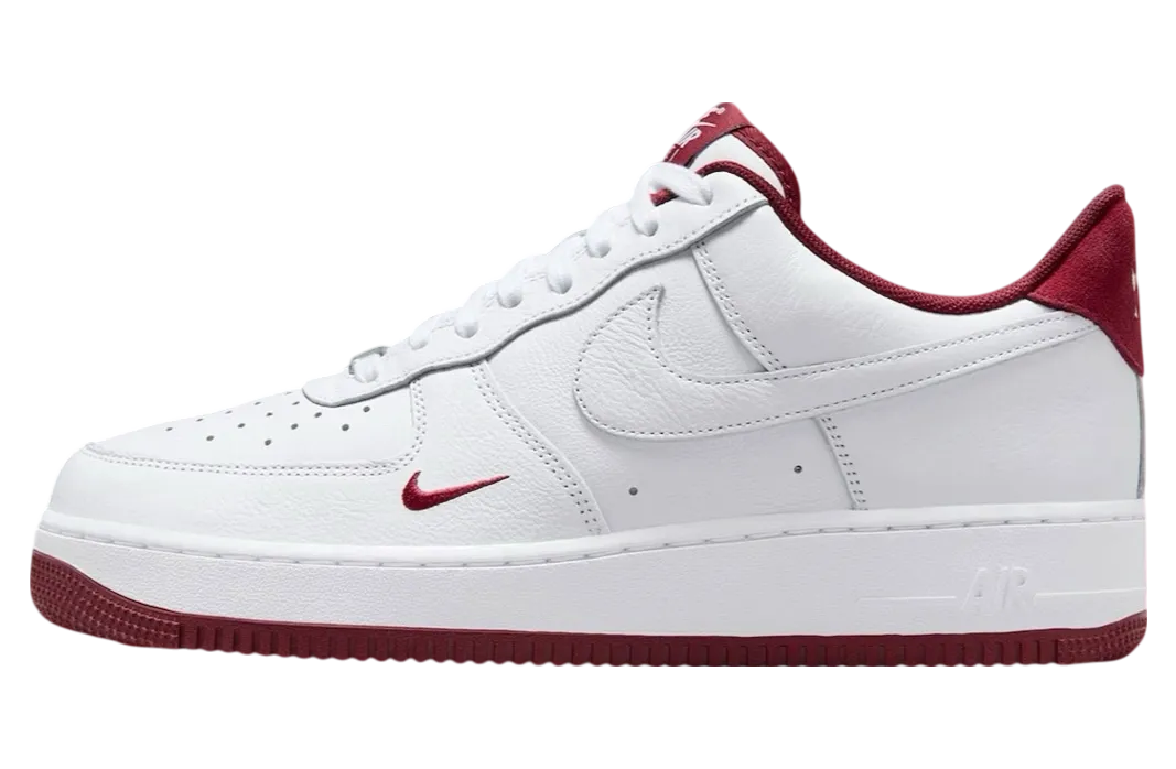 nike air force 1 low mini swoosh white team red