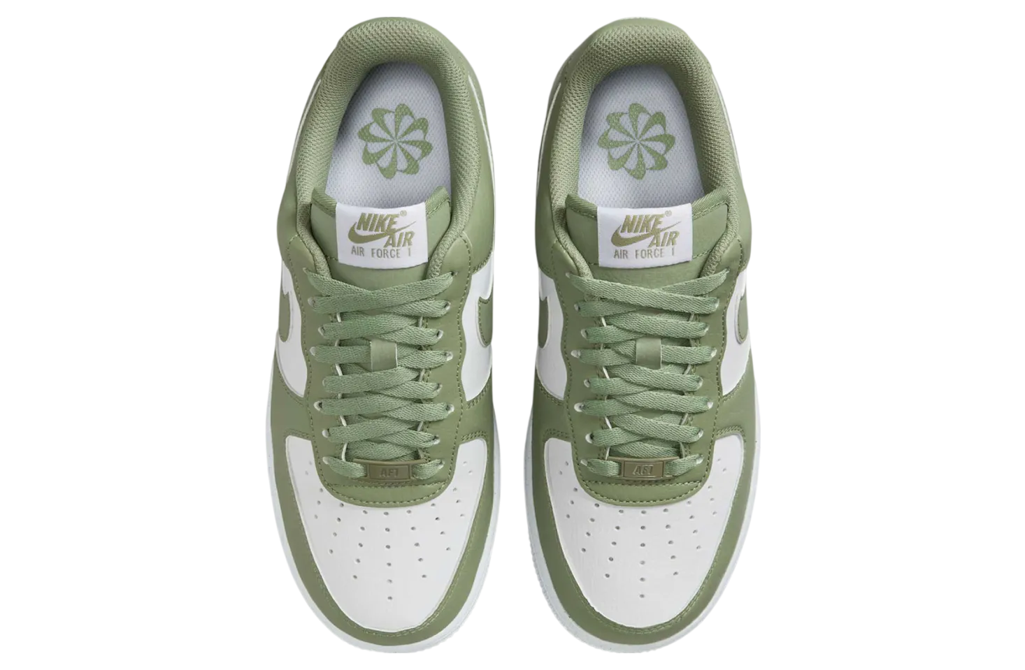 nike air force 1 low next nature wmns white oil green 2