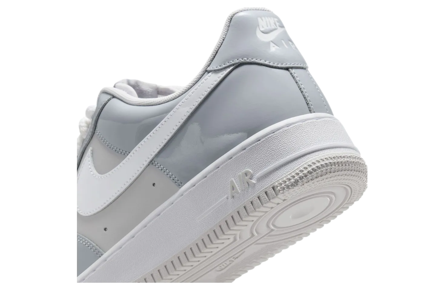 nike air force 1 low patent leather wolf grey vast grey 5