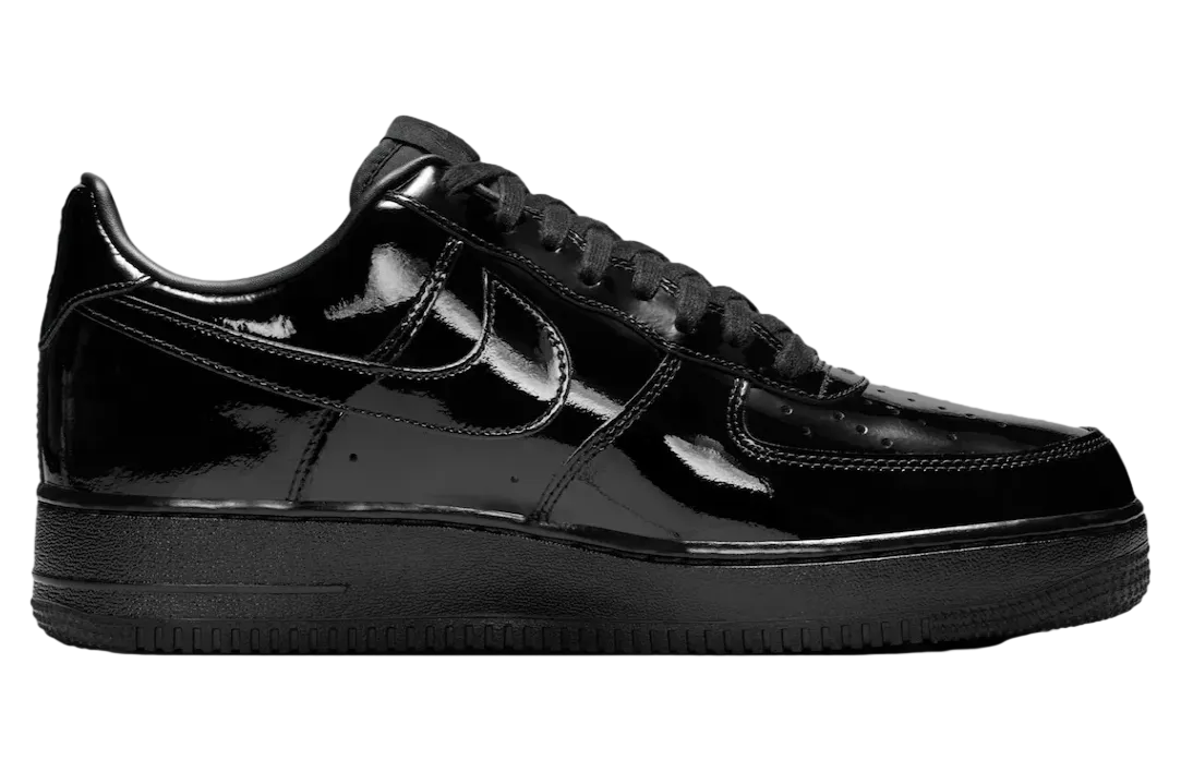 nike air force 1 low premium black patent 1