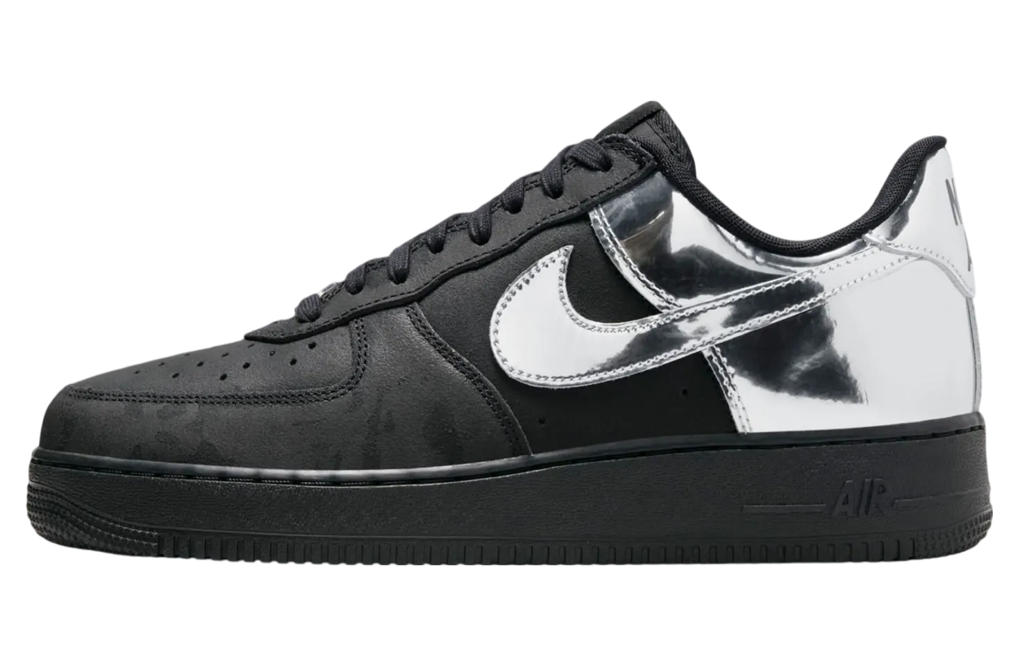 nike air force 1 low reflective liquid metal