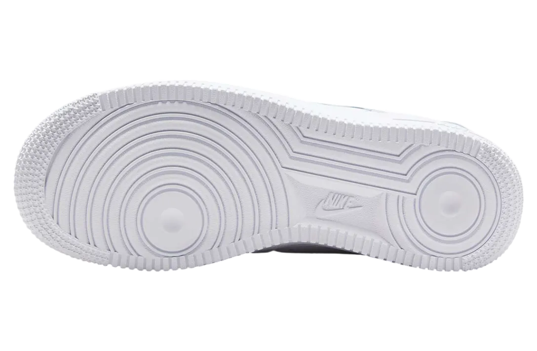 nike air force 1 low shredded metal swoosh white black 4