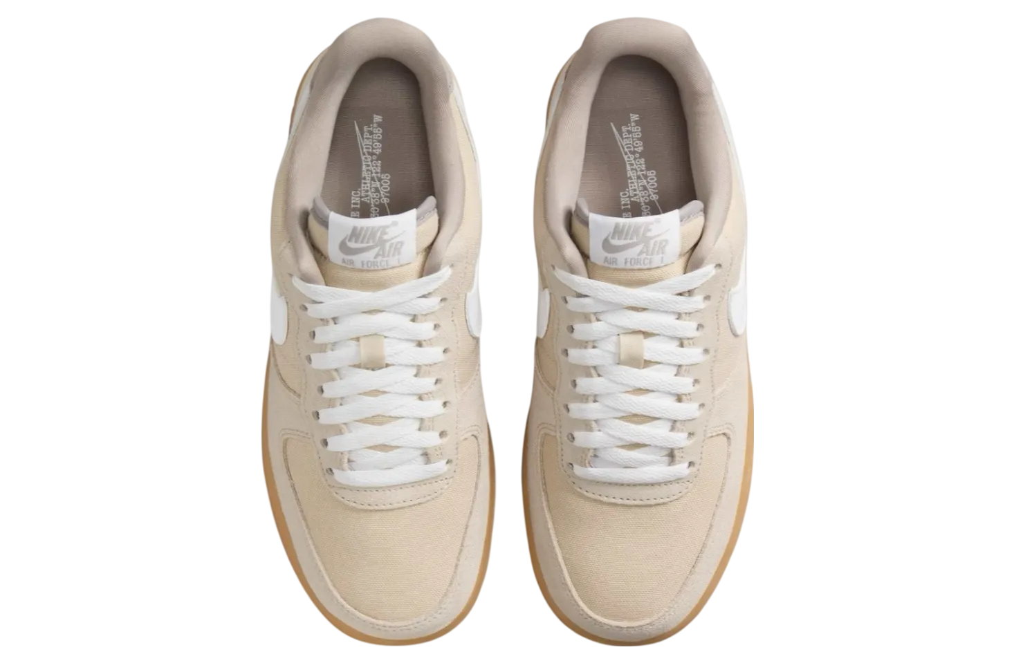 nike air force 1 low suede canvas khaki 2