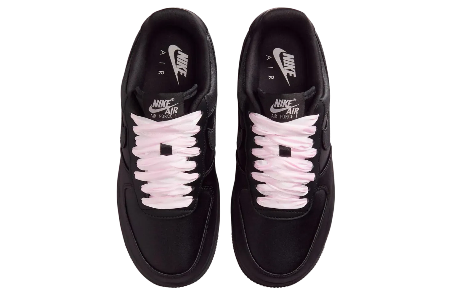 nike air force 1 low triple black satin 2