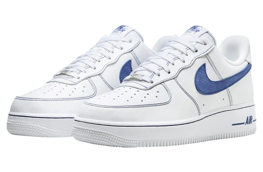 nike air force 1 low white blue contrast stitch 0