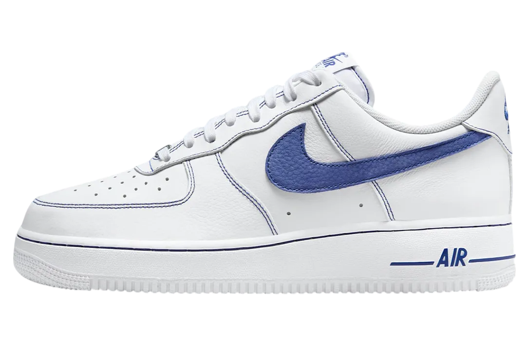 nike air force 1 low white blue contrast stitch