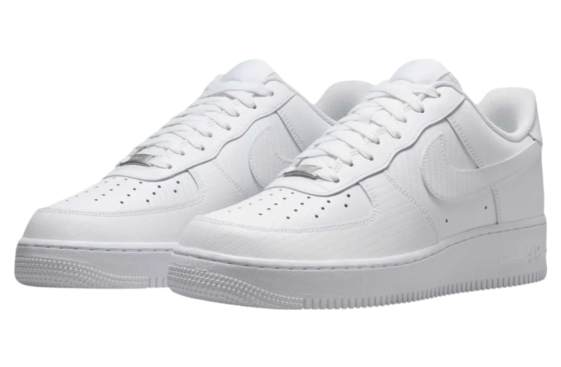 nike air force 1 low white carbon fiber 0