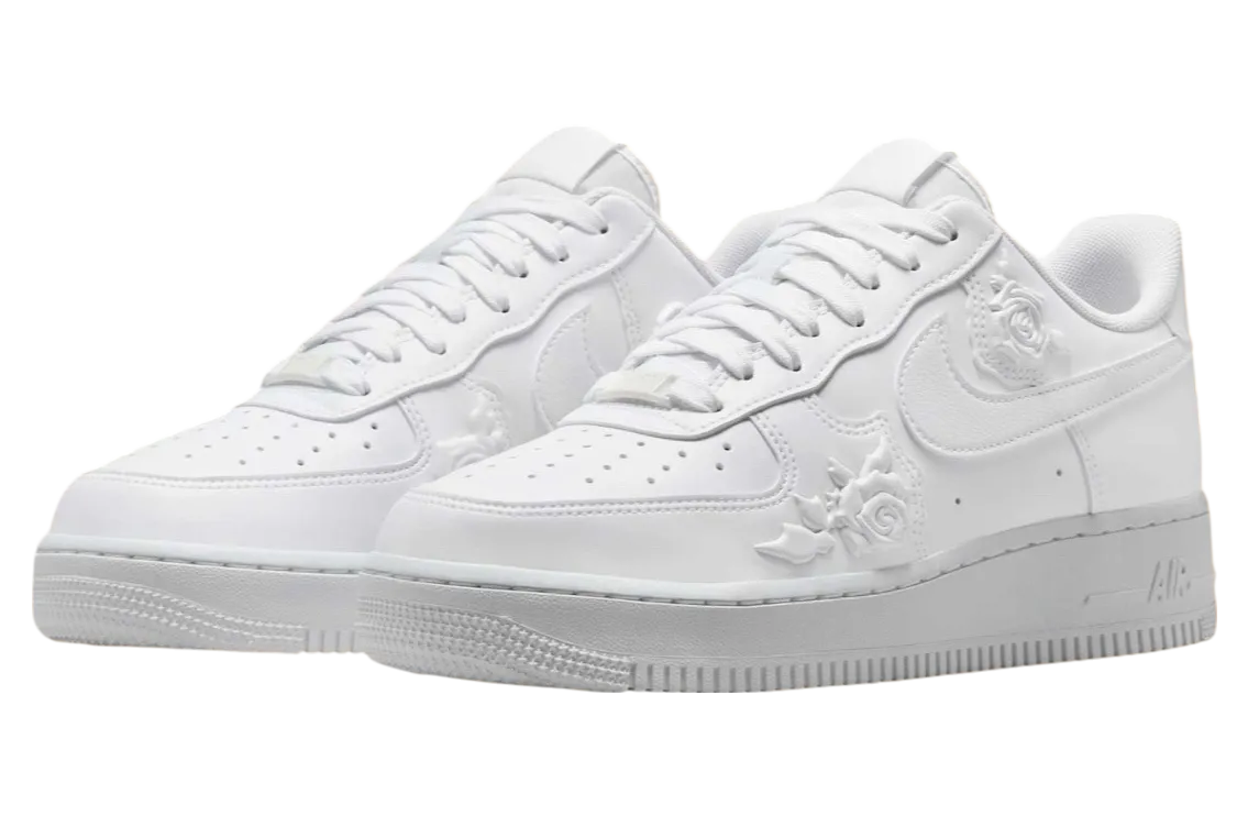 nike air force 1 low white roses white black 2