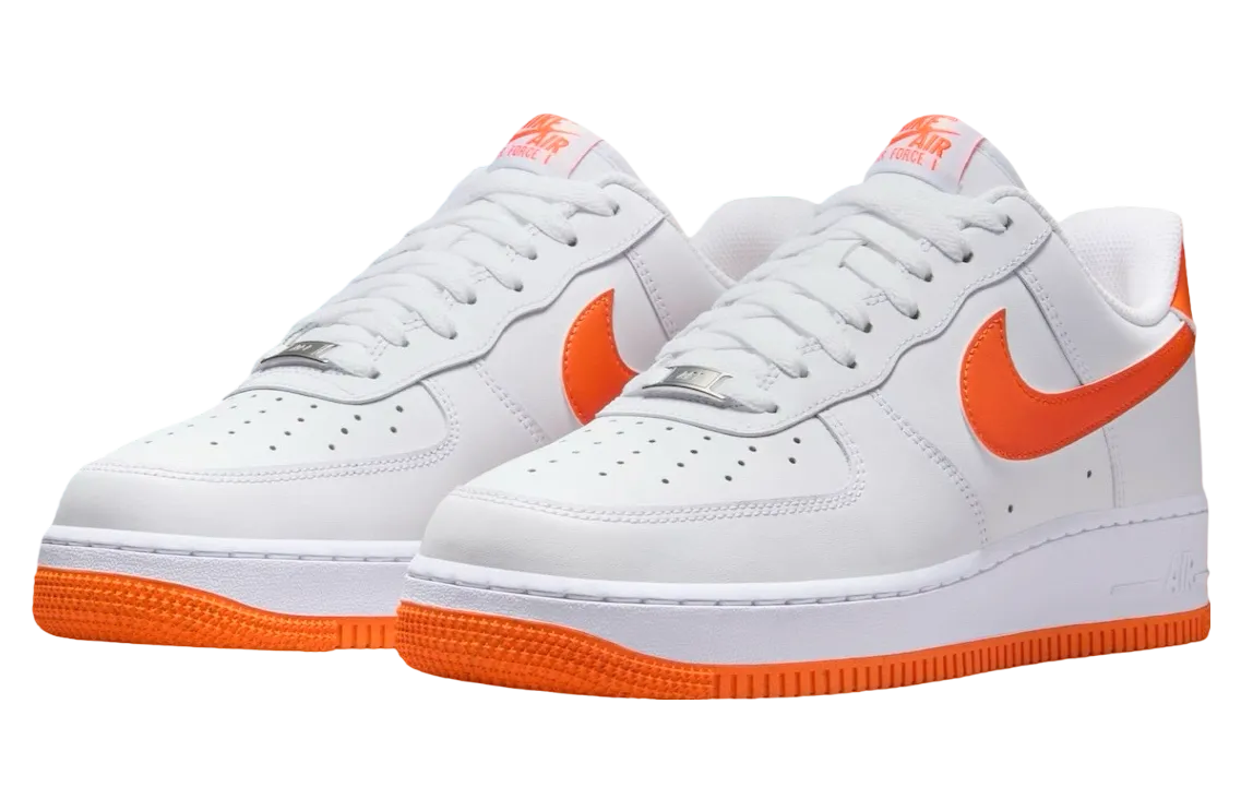 nike air force 1 low white safety orange 0