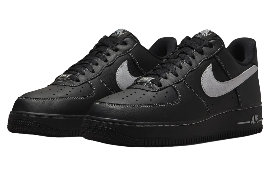 nike air force 1 low white stitch black 0