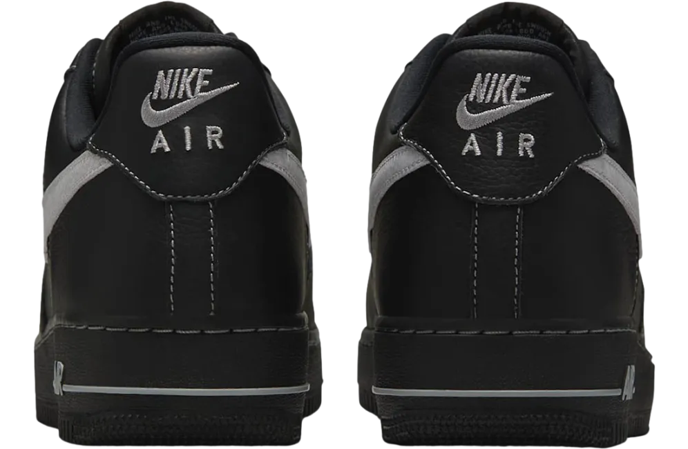 nike air force 1 low white stitch black 3
