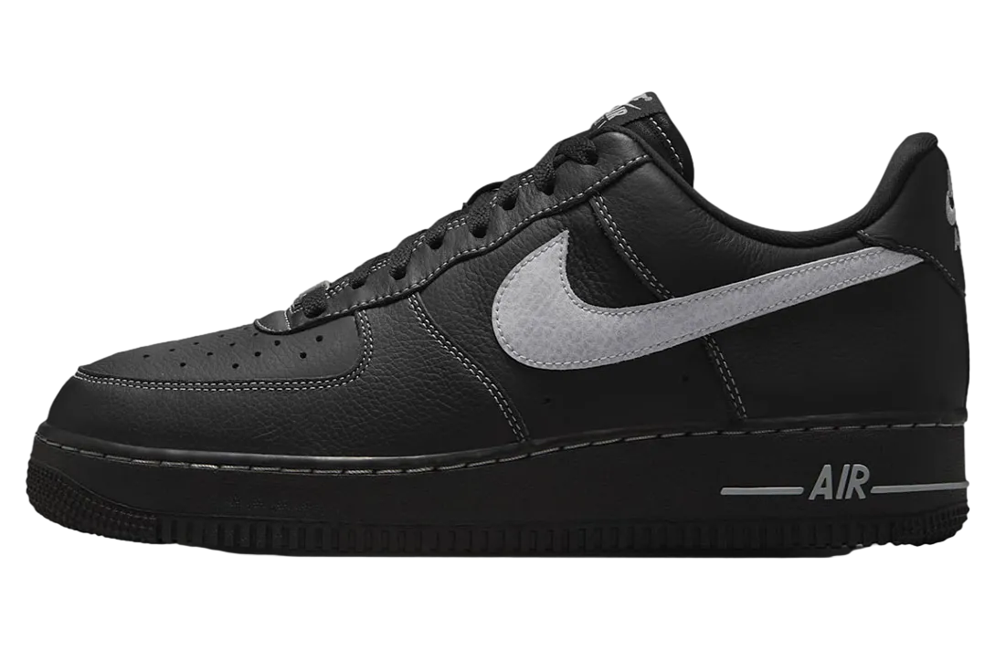 nike air force 1 low white stitch black
