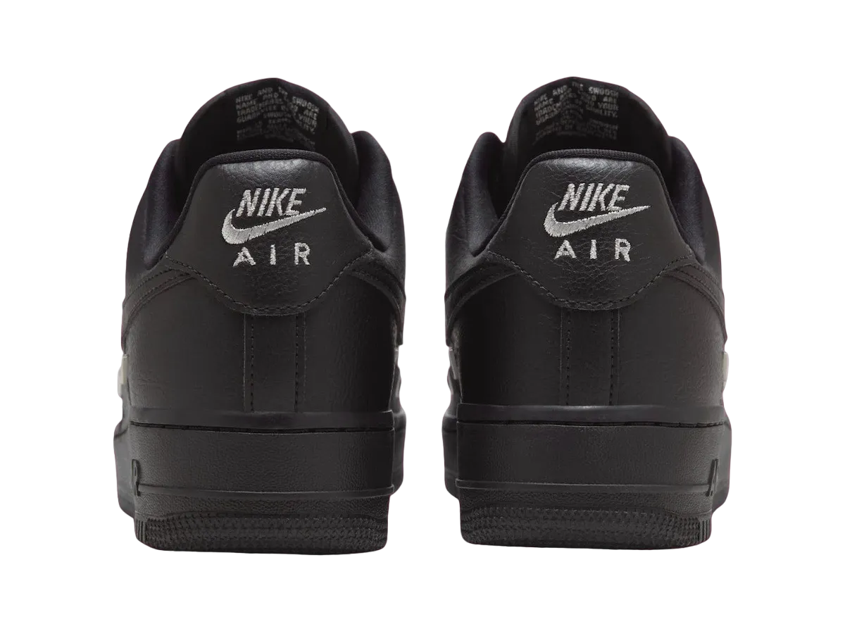 nike air force 1 low wmns black metallic silver 3