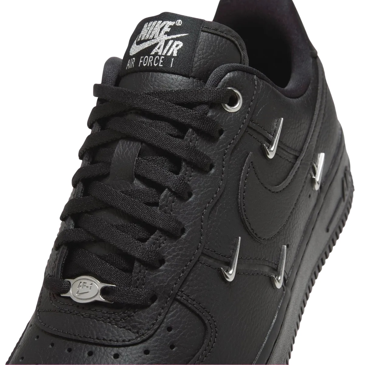 nike air force 1 low wmns black metallic silver 5