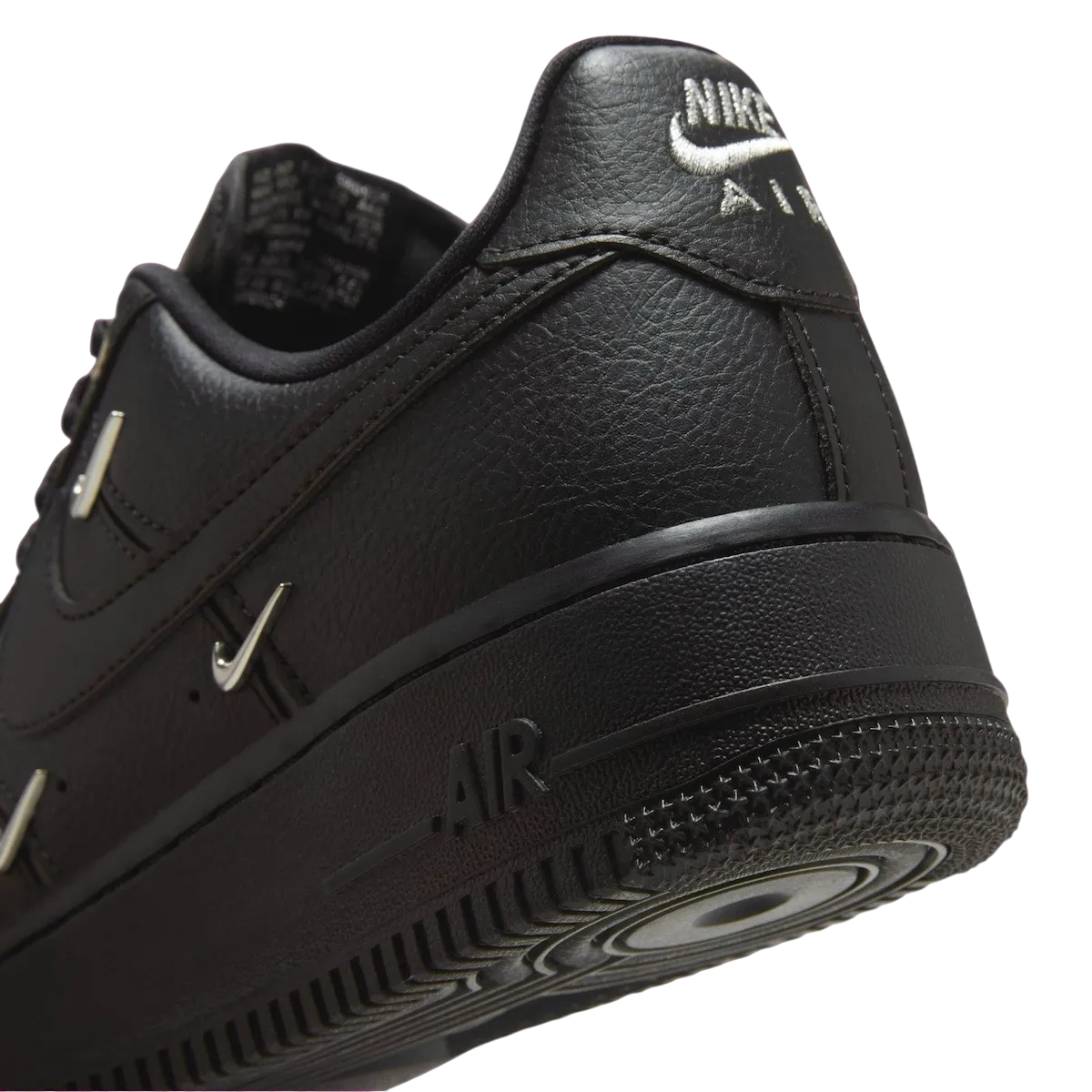 nike air force 1 low wmns black metallic silver 6