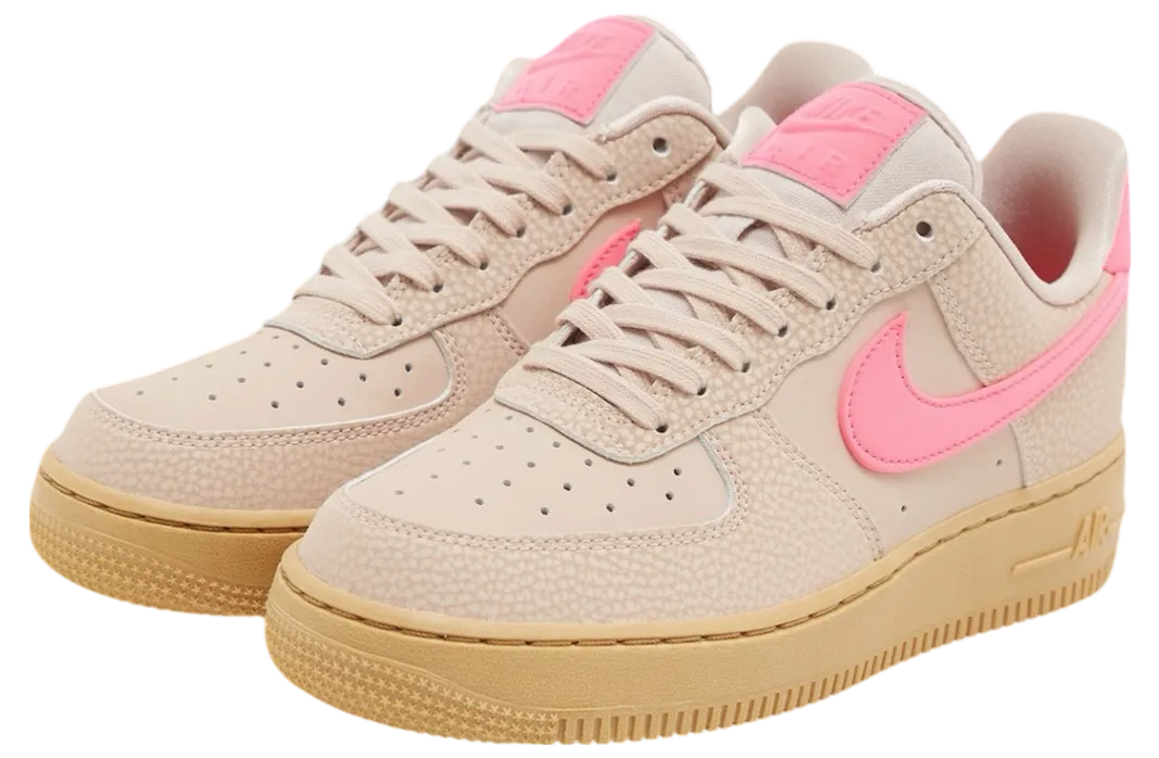 nike air force 1 low wmns particle beige hyper pink 0