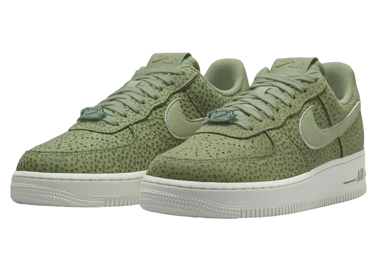 nike air force 1 low wmns safari oil green 0