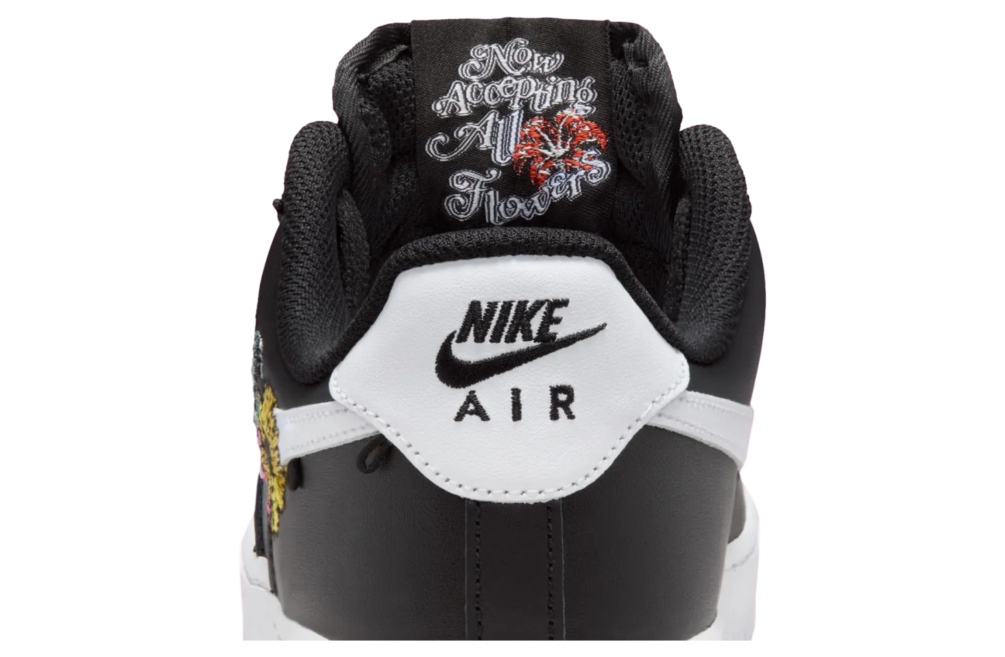 nike air force 1 now flowers black metallic gold 7