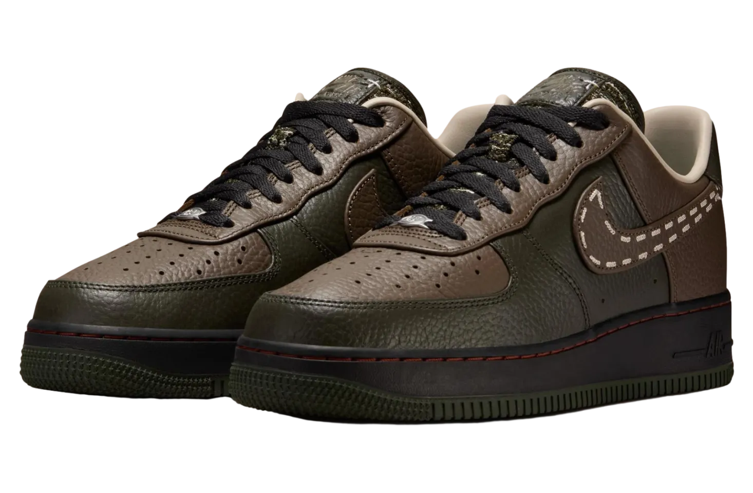 nike air force 1 sequoia black 1