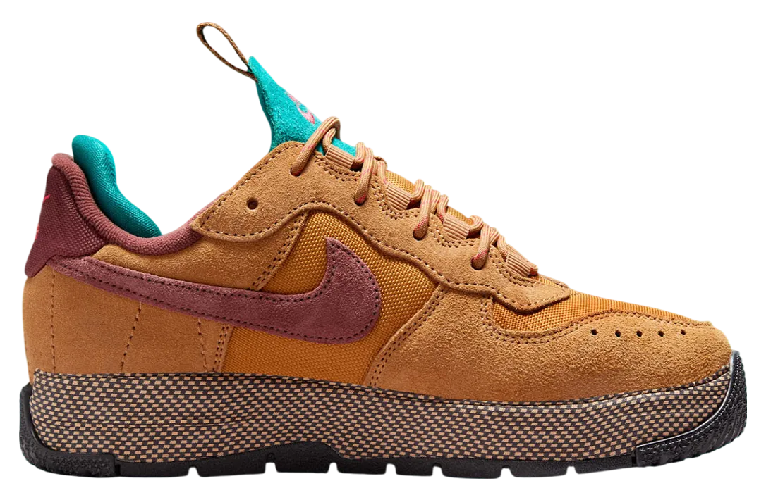 nike air force 1 wild flax red sepia teal 0