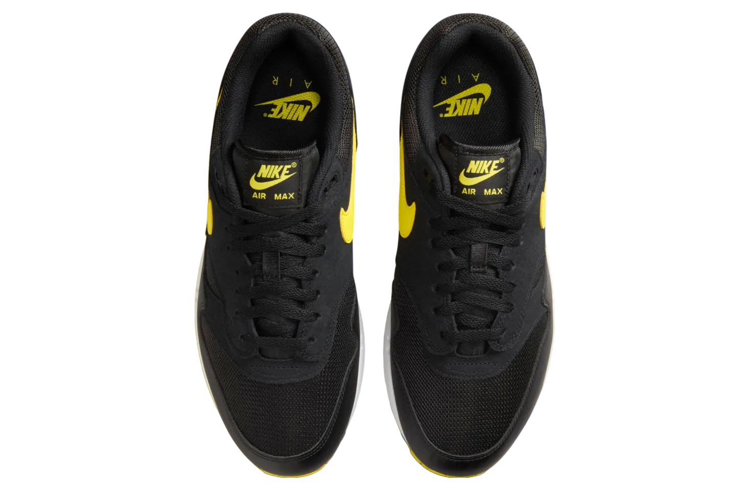 nike air max 1 black opti yellow 2