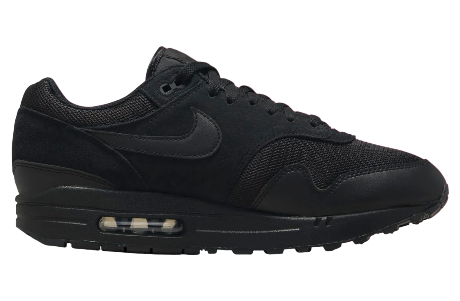 nike air max 1 triple black opti yellow 1