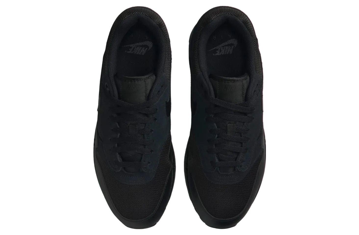 nike air max 1 triple black opti yellow 2