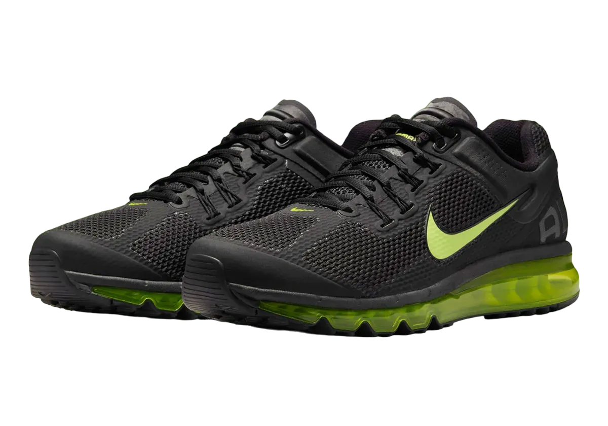 nike air max 2013 black volt 0