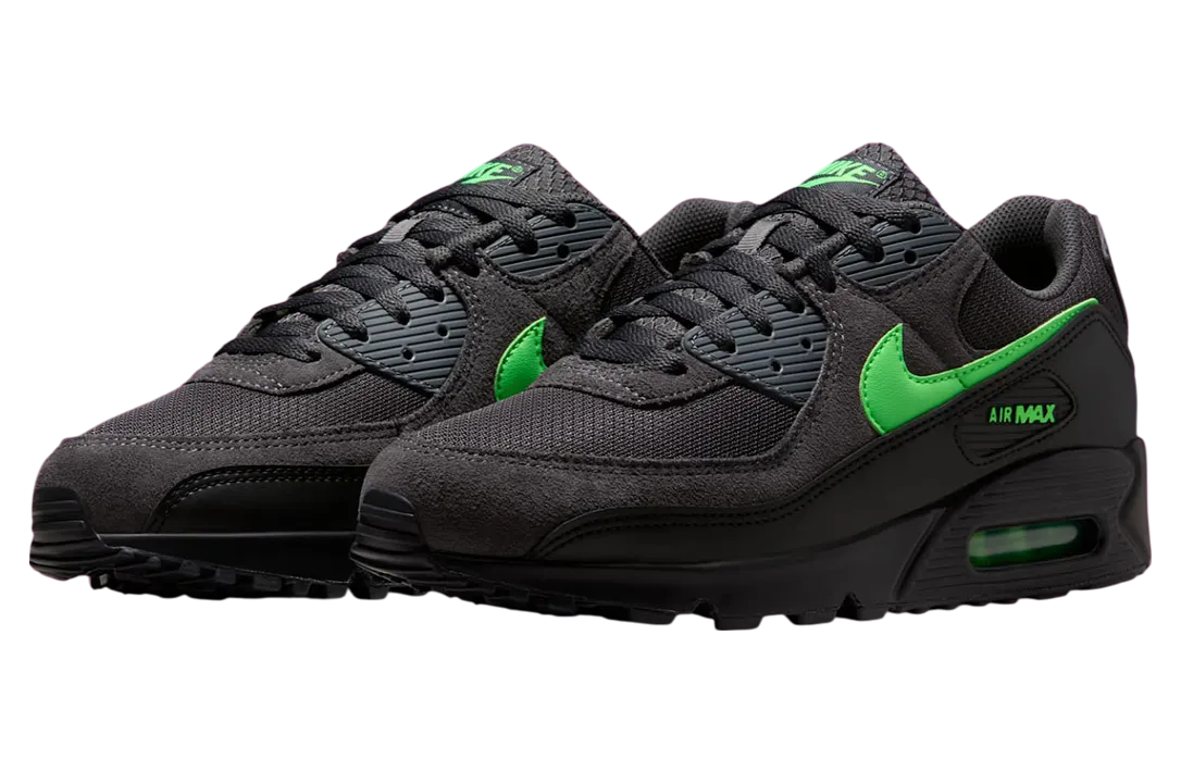 nike air max 90 black green strike 0