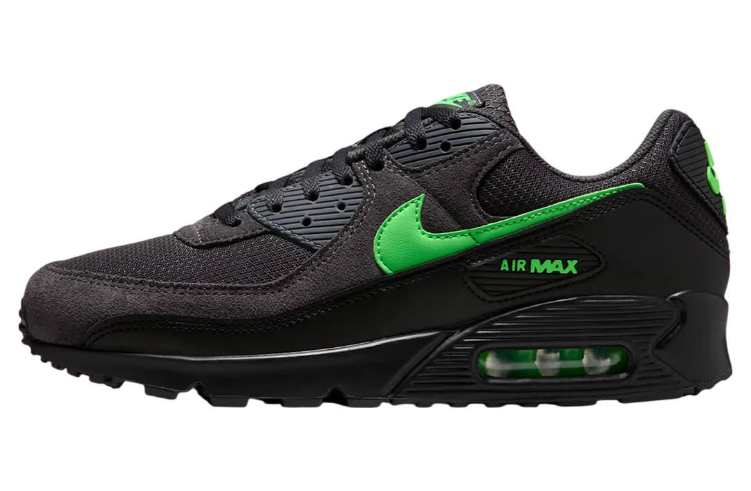 nike air max 90 black green strike