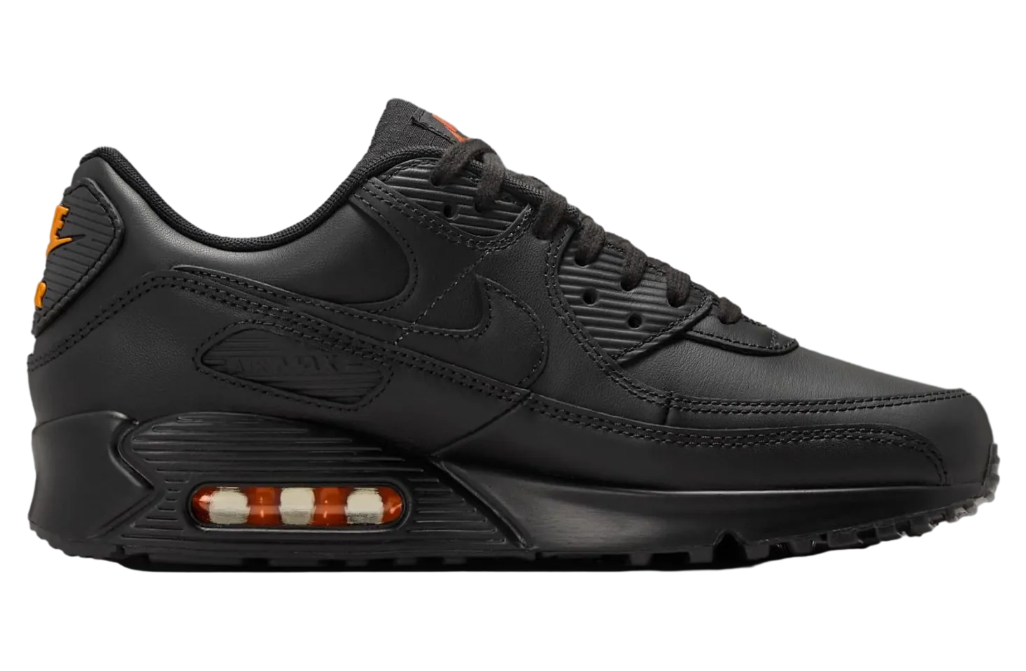 nike air max 90 black safety orange 0