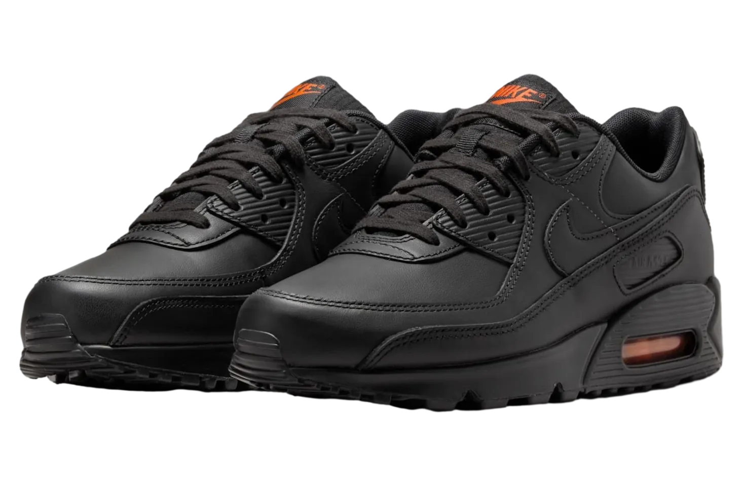 nike air max 90 black safety orange 2