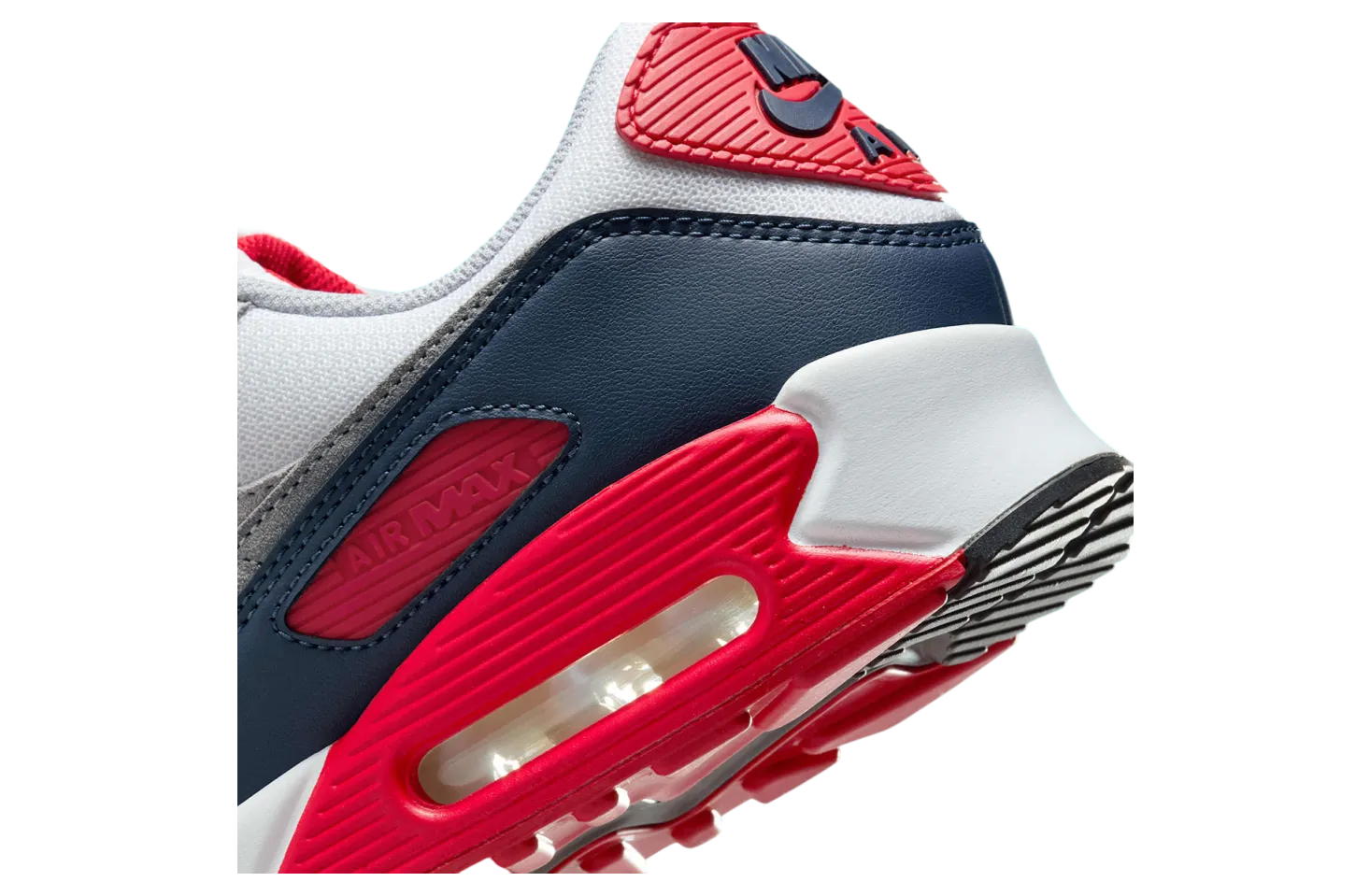 nike air max 90 cool grey university red 5