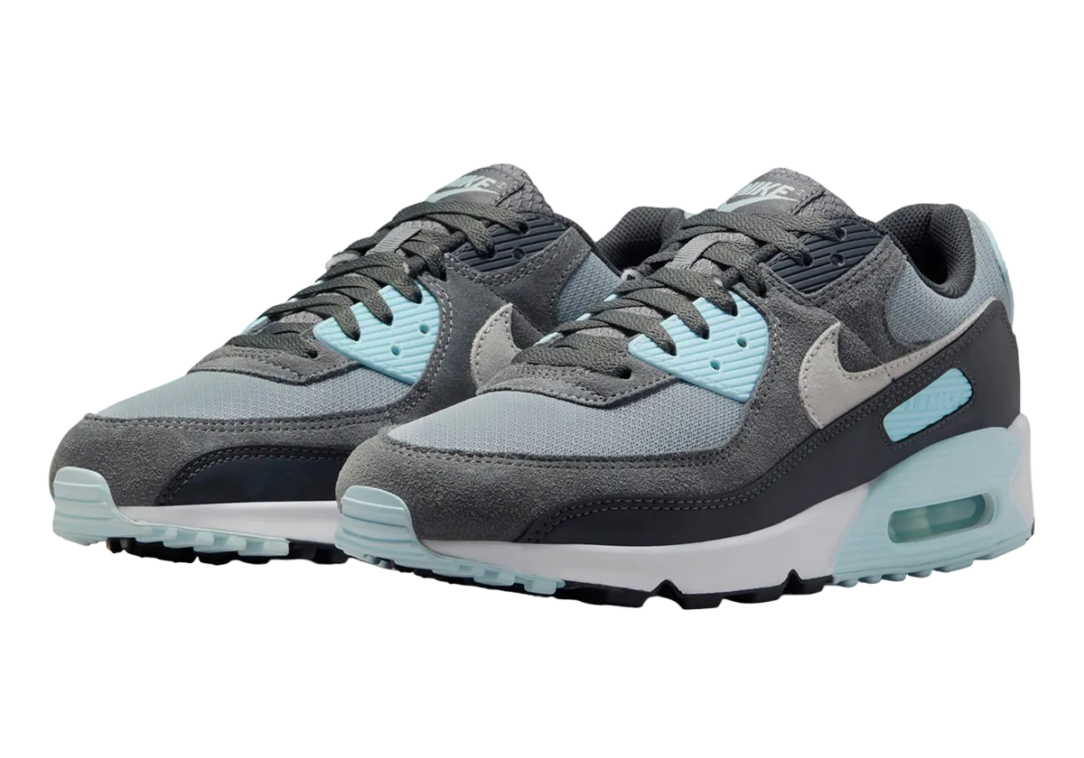 nike air max 90 grey glacier blue 0